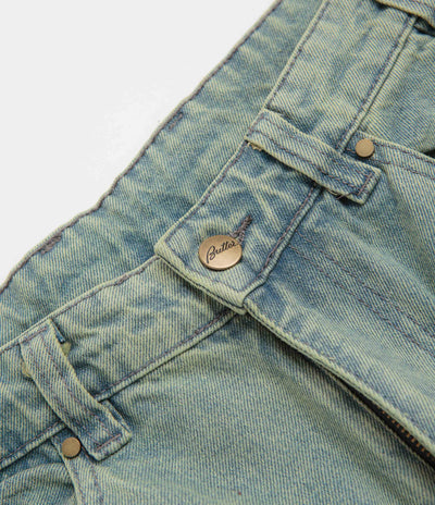 Butter Goods Wide Cut Jeans in Tinted Blue Wash