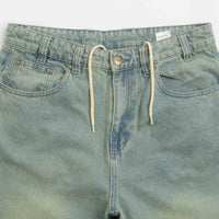 Butter Goods Wide Cut Jeans in Tinted Blue Wash thumbnail