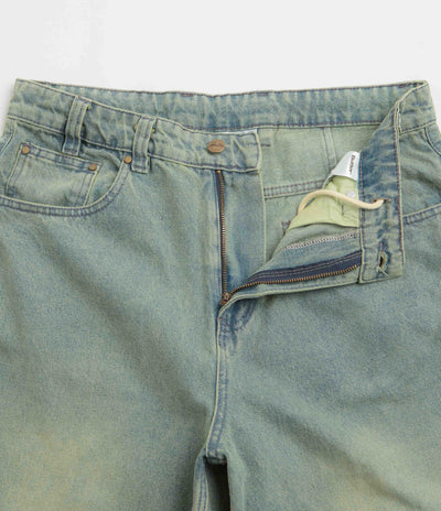 Butter Goods Wide Cut Jeans in Tinted Blue Wash