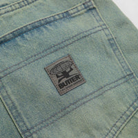 Butter Goods Wide Cut Jeans in Tinted Blue Wash thumbnail