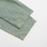 Butter Goods Wide Cut Jeans in Tinted Blue Wash thumbnail