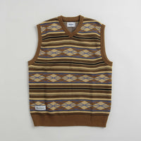 Butter Goods Wilson Knitted Vest - Brown thumbnail