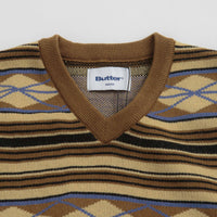 Butter Goods Wilson Knitted Vest - Brown thumbnail