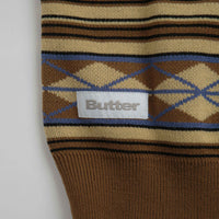 Butter Goods Wilson Knitted Vest - Brown thumbnail