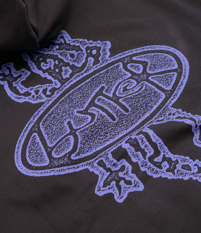 Butter Goods Wipeout Hoodie in Washed Black