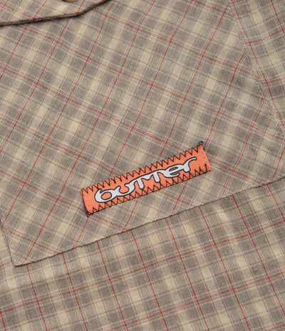 Butter Goods Witness Short Sleeve Shirt in Taupe