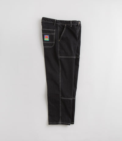 Butter Goods Work Double Knee Pants - Washed Black / Black