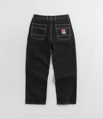 Butter Goods Work Double Knee Pants - Washed Black / Black