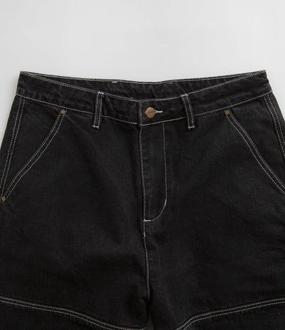 Butter Goods Work Double Knee Pants - Washed Black / Black