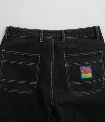 Butter Goods Work Double Knee Pants - Washed Black / Black