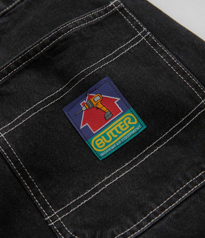 Butter Goods Work Double Knee Pants - Washed Black / Black