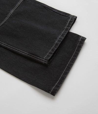 Butter Goods Work Double Knee Pants - Washed Black / Black