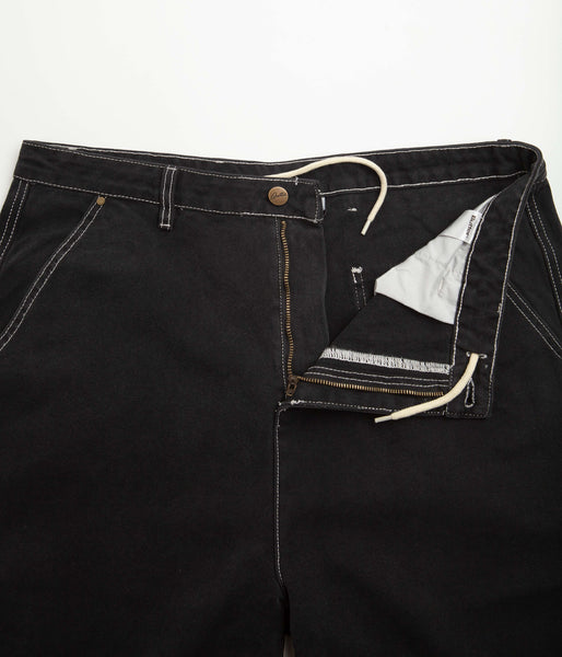 Butter Goods Work Shorts Washed Black Flatspot