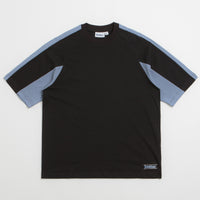 Butter Goods Worldwide Panelled T-Shirt in Black thumbnail