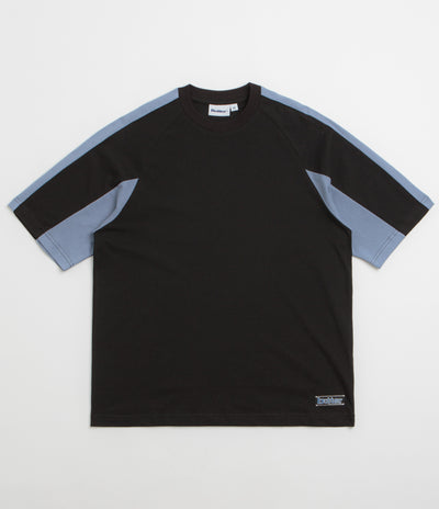 Butter Goods Worldwide Panelled T-Shirt in Black