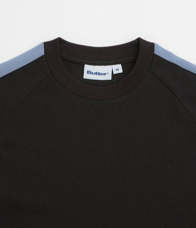 Butter Goods Worldwide Panelled T-Shirt in Black