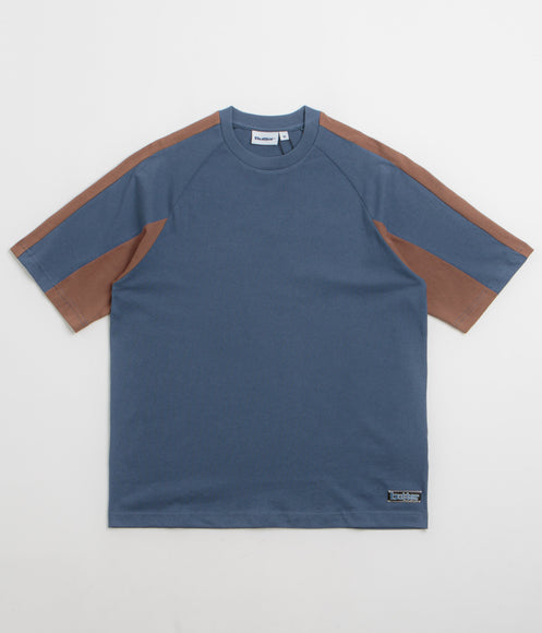 Butter Goods Worldwide Panelled T-Shirt - Denim