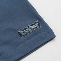 Butter Goods Worldwide Panelled T-Shirt in Denim thumbnail