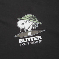 Butter Goods x Peanuts Can't Stand It T-Shirt - Washed Black thumbnail
