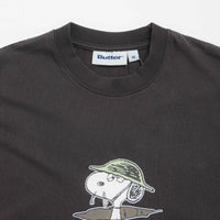 Butter Goods x Peanuts Can't Stand It T-Shirt - Washed Black thumbnail