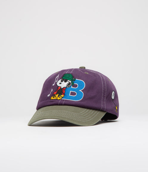 Butter Goods x Peanuts Music Cap - Washed Purple / Fern