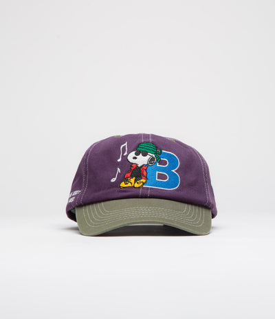 Butter Goods x Peanuts Music Cap - Washed Purple / Fern