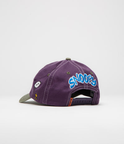 Butter Goods x Peanuts Music Cap - Washed Purple / Fern