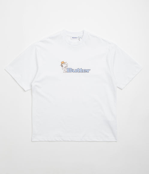 Butter Goods x Peanuts Spike Logo T-Shirt - White
