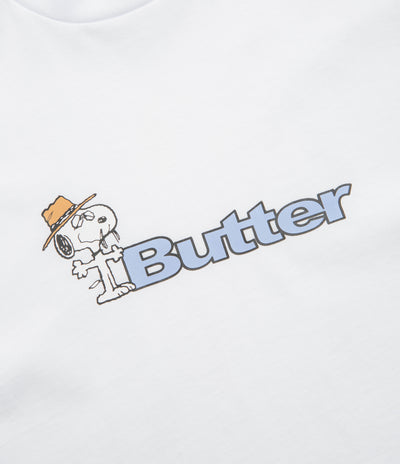 Butter Goods x Peanuts Spike Logo T-Shirt - White