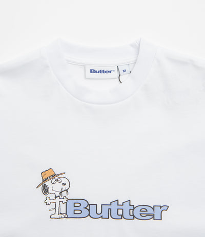 Butter Goods x Peanuts Spike Logo T-Shirt - White