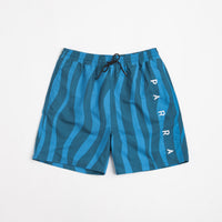 by Parra Aqua Weed Waves Swim Shorts - Greek Blue thumbnail