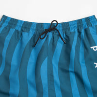 by Parra Aqua Weed Waves Swim Shorts - Greek Blue thumbnail