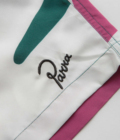 by Parra Beached In White Swim Shorts - Multi