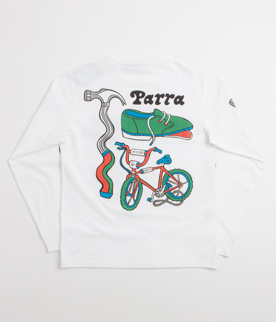 by Parra Bike Hammer Long Sleeve T-Shirt - White
