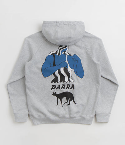 by Parra Cat Defense Hoodie - Heather Grey