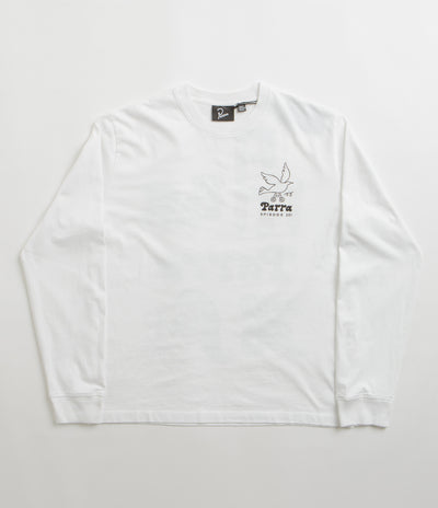 by Parra Chair Pencil Long Sleeve T-Shirt - White