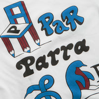 by Parra Chair Pencil Long Sleeve T-Shirt - White thumbnail