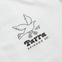 by Parra Chair Pencil Long Sleeve T-Shirt - White thumbnail