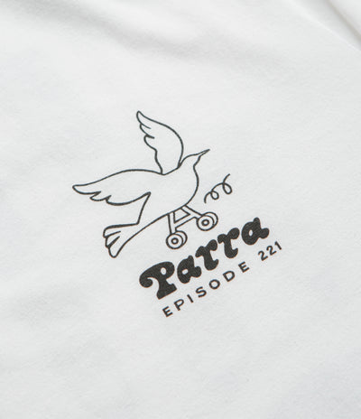 by Parra Chair Pencil Long Sleeve T-Shirt - White