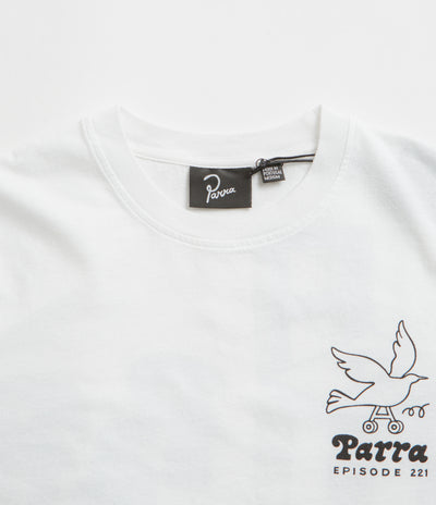 by Parra Chair Pencil Long Sleeve T-Shirt - White