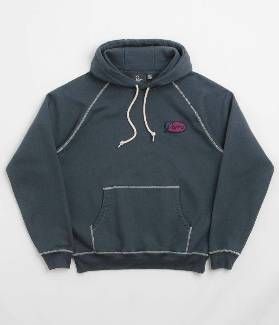 by Parra Circled Script Logo Hoodie - Dark Blue