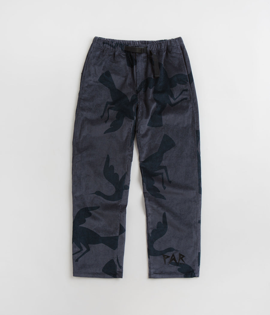 by Parra Clipped Wings Corduroy Pants - Greyish Blue
