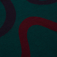 by Parra Colored Soundwave Knitted Polo Sweatshirt - Green thumbnail
