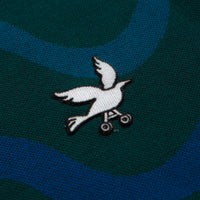by Parra Colored Soundwave Knitted Polo Sweatshirt - Green thumbnail