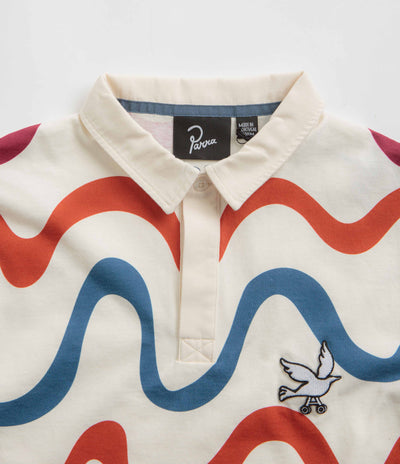 by Parra Colored Soundwave Polo Shirt - Off White