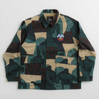 by Parra Distorted Camo Jacket in Green thumbnail