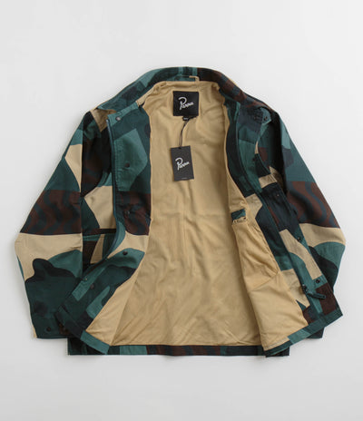 by Parra Distorted Camo Jacket in Green