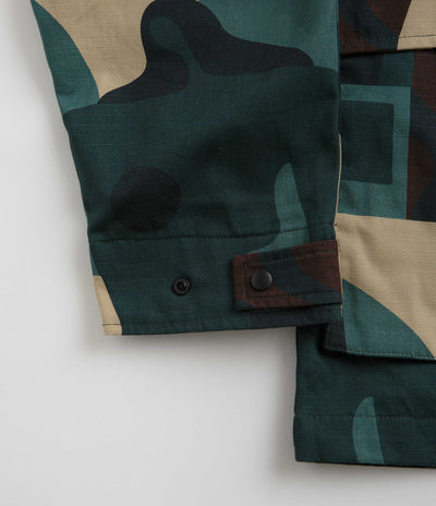 by Parra Distorted Camo Jacket in Green