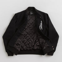 by Parra Dog Faced Varsity Jacket - Black thumbnail