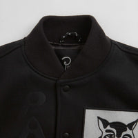by Parra Dog Faced Varsity Jacket - Black thumbnail
